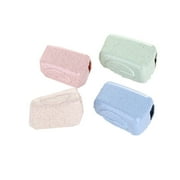 frehsky bathroom accessories 4 pcs set portable travel toothbrush cover wash brush cap case box